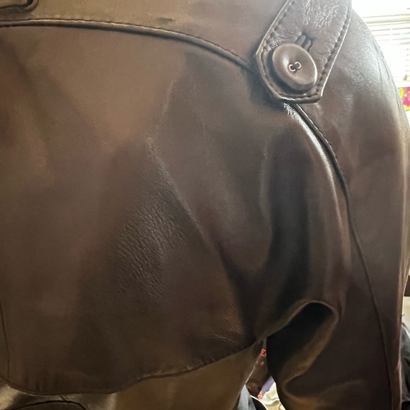 Luca Luca belted lamb skin trench US8 - Picture 9 of 17